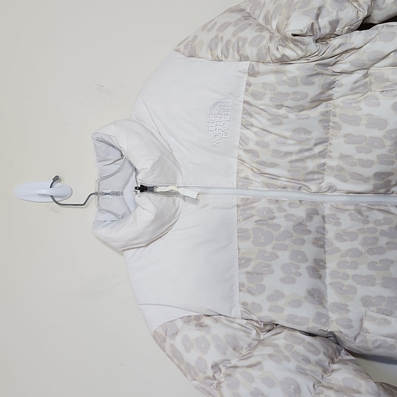The North Face 1996 Retro Nuptse Jacket 700 Down Printed Ivory  Women's Size L - Picture 2 of 10